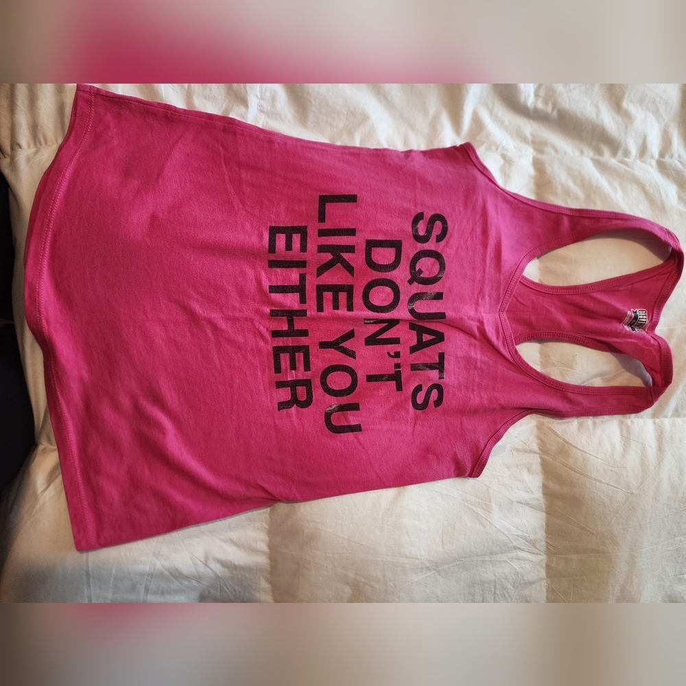 Pink Graphic Tank Top